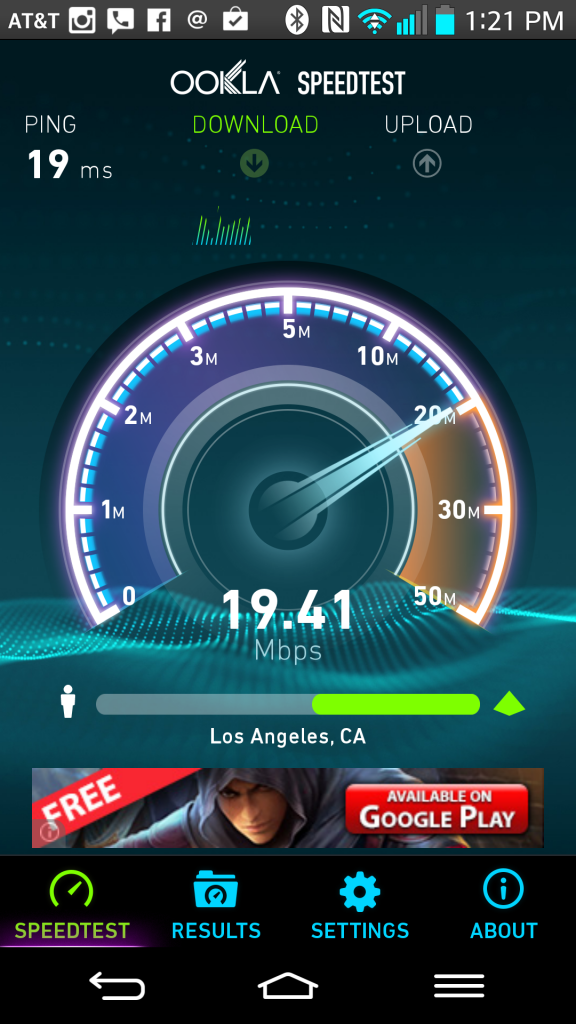 bandwidth speed test nokea