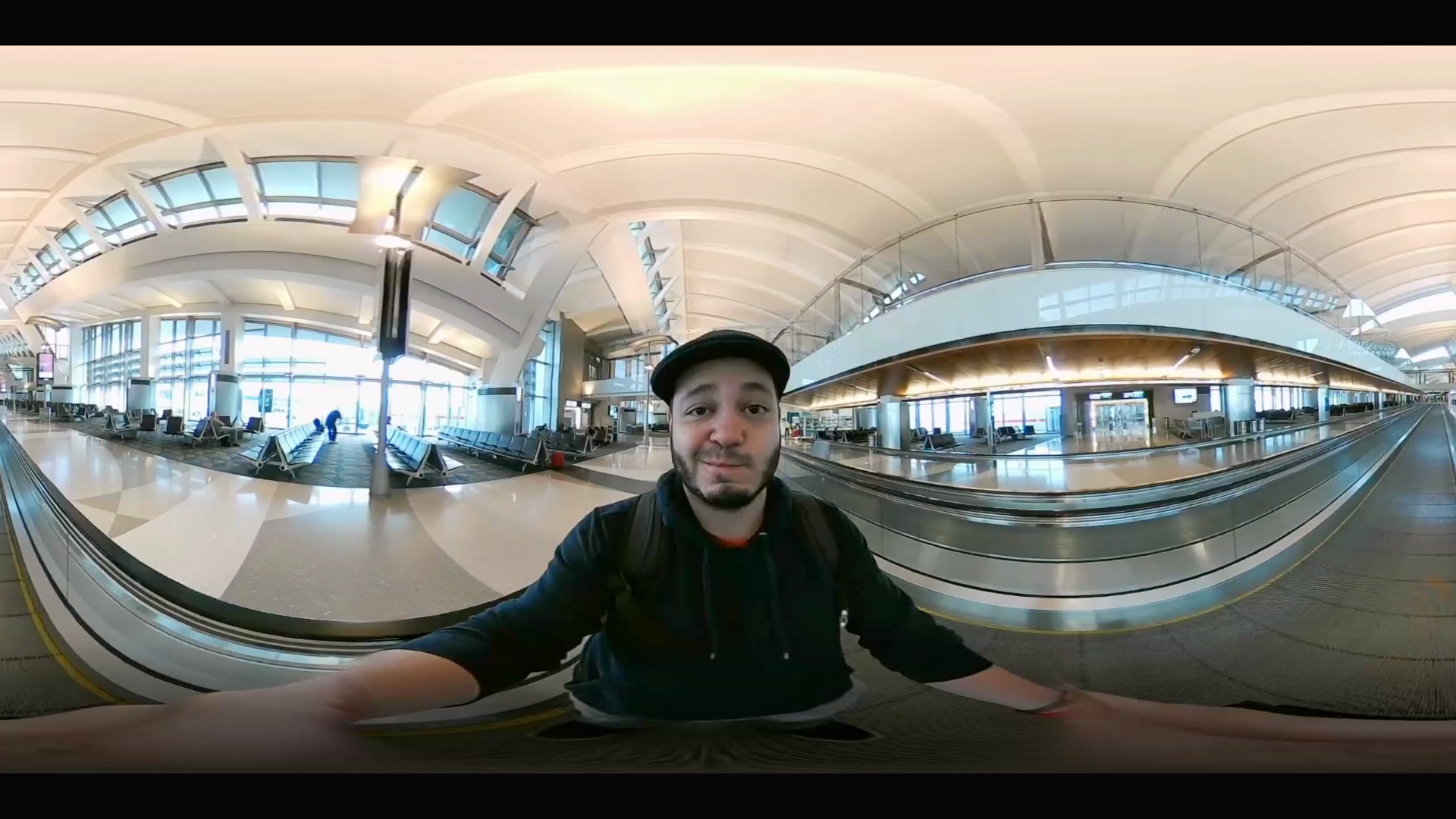Insta360 Air Sample: two minutes of boredom at LAX (360 Degree Video